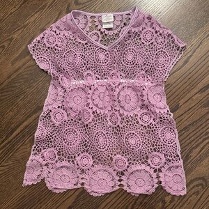 Shade Critters Crochet Kaftan Swim Cover Up Size XXS